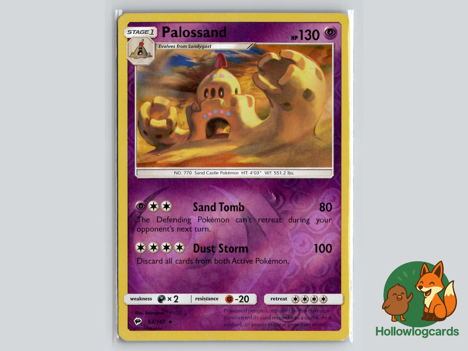 Palossand (62/147) - Burning Shadows Pokémon Card