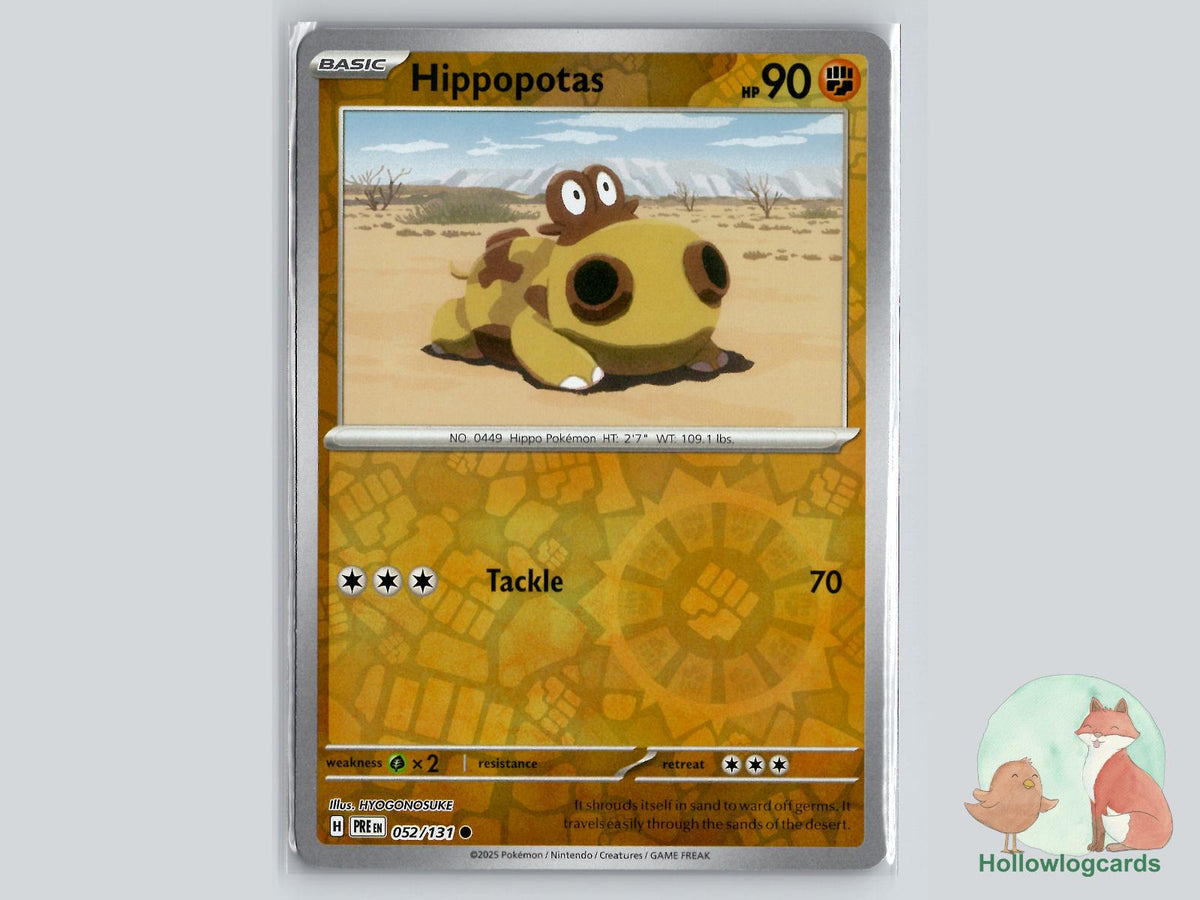 Hippopotas (052/131) - Prismatic Evolutions Pokémon Card