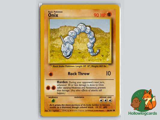 Onix (56/102) - Base Pokémon Card