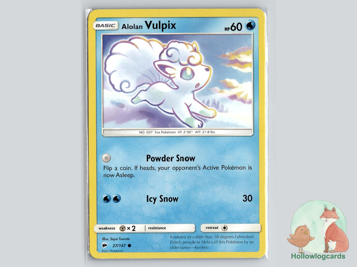 Alolan Vulpix (27/147) - Burning Shadows Pokémon Card