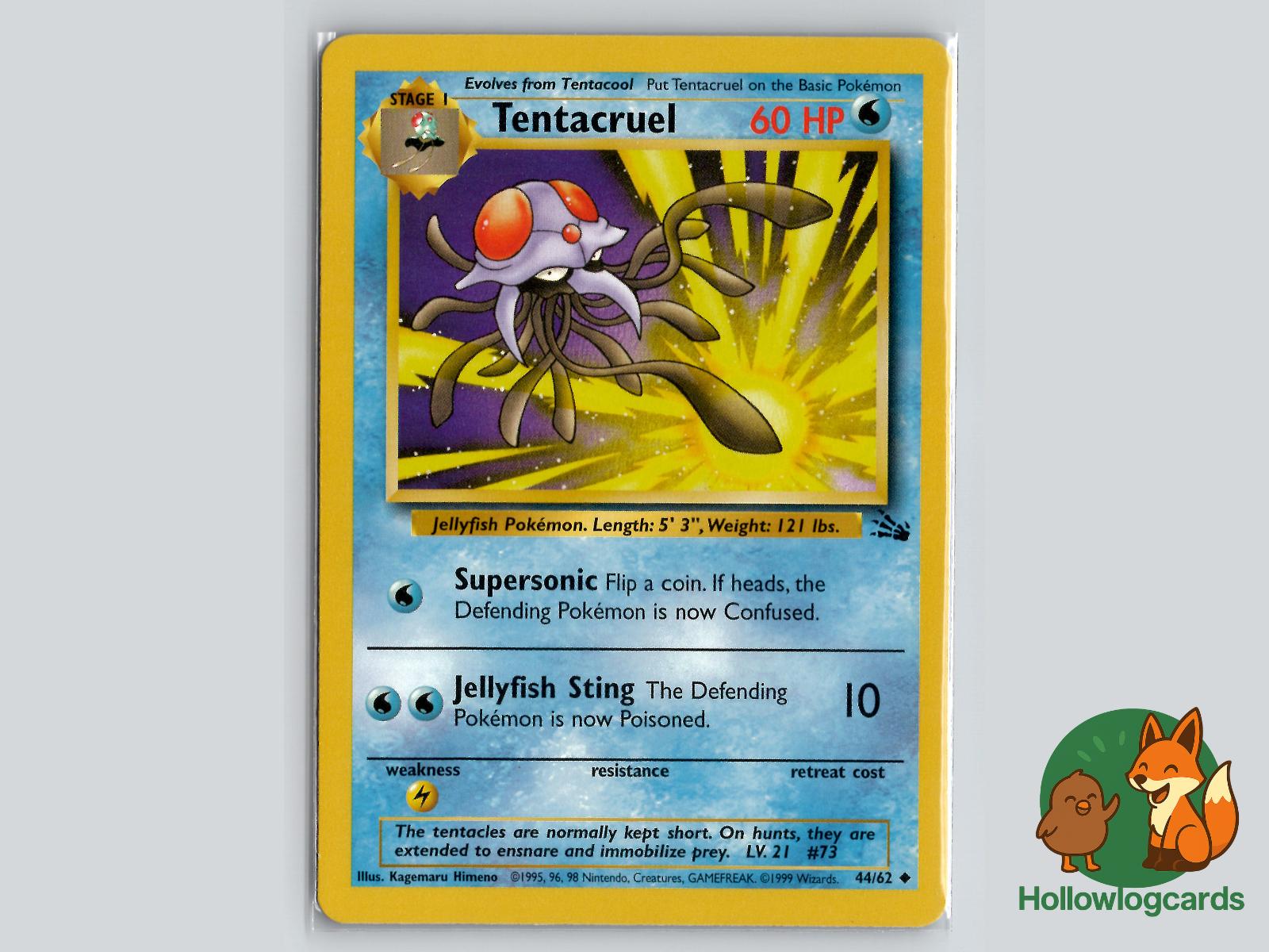 Tentacruel (44/62) - Fossil Pokémon Card
