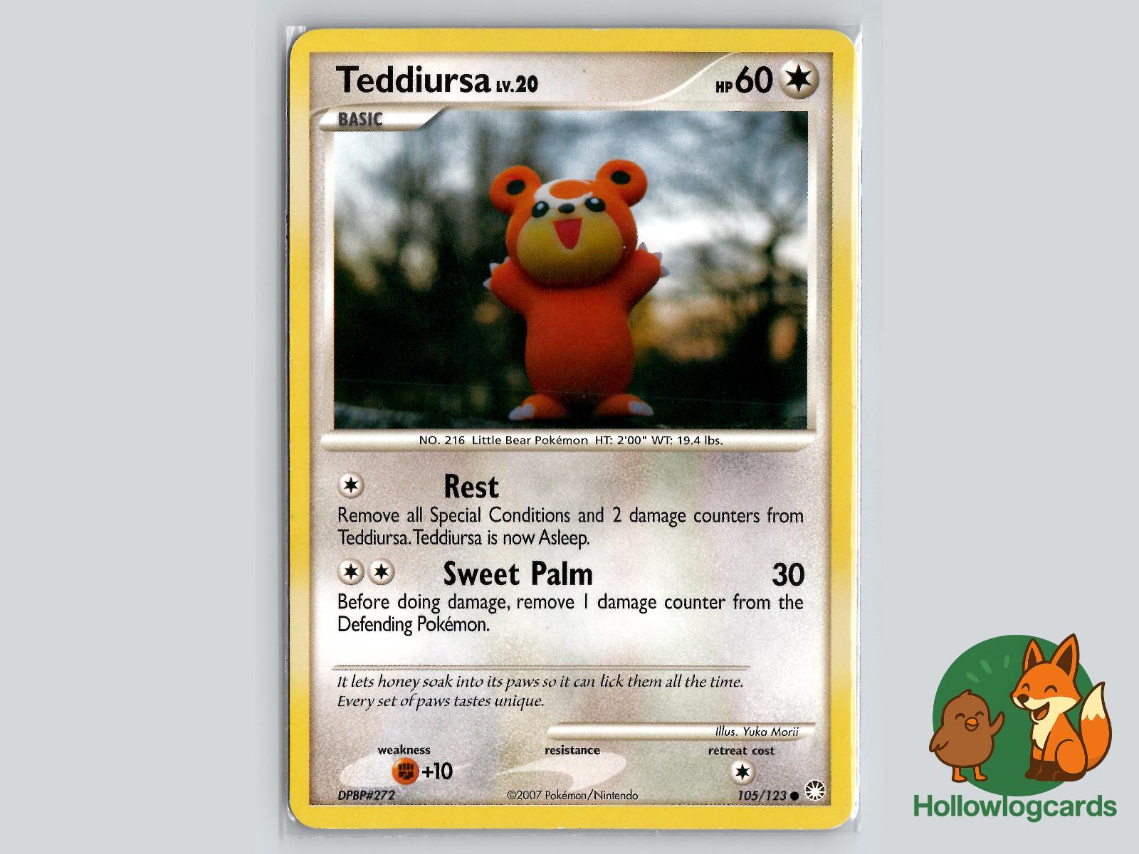 Teddiursa (105/123) - Mysterious Treasures Pokémon Card