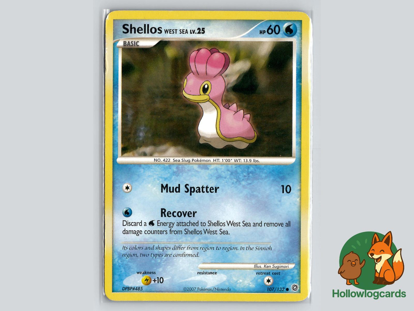 Shellos West Sea (107/132) - Secret Wonders Pokémon Card