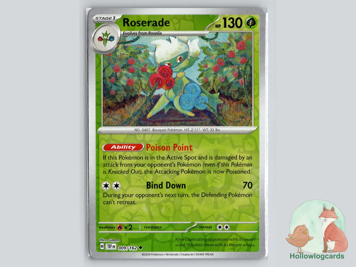 Roserade (009/162) - Temporal Forces Pokémon Card