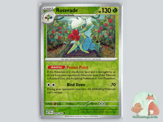Roserade (009/162) - Temporal Forces Pokémon Card