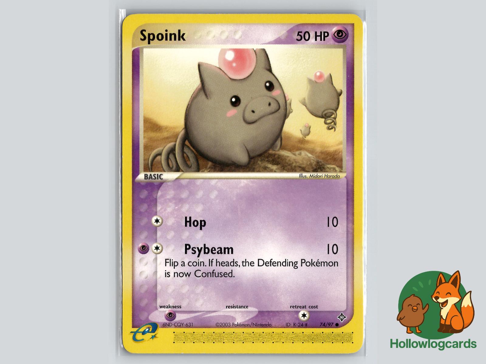 Spoink (74/97) - Dragon Pokémon Card
