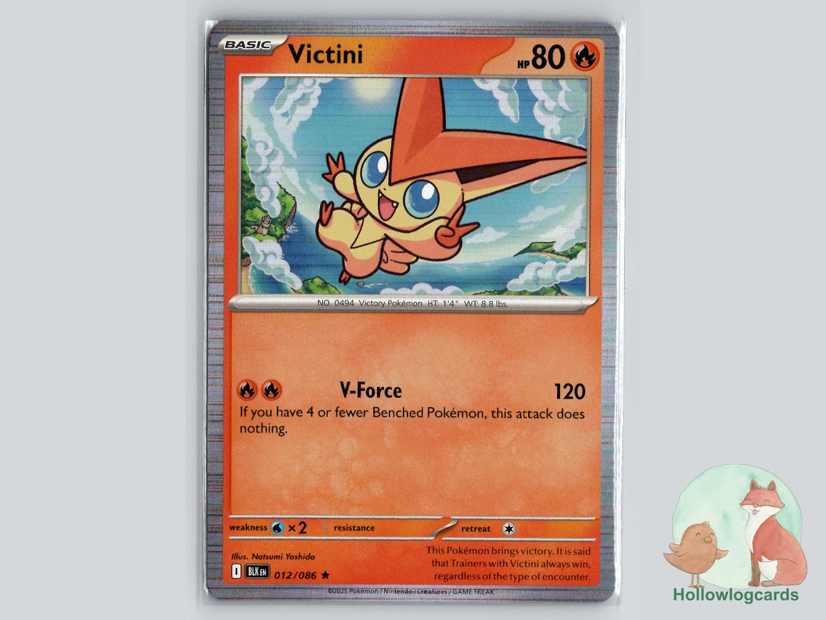 Victini (012/086) - Black Bolt Pokémon Card