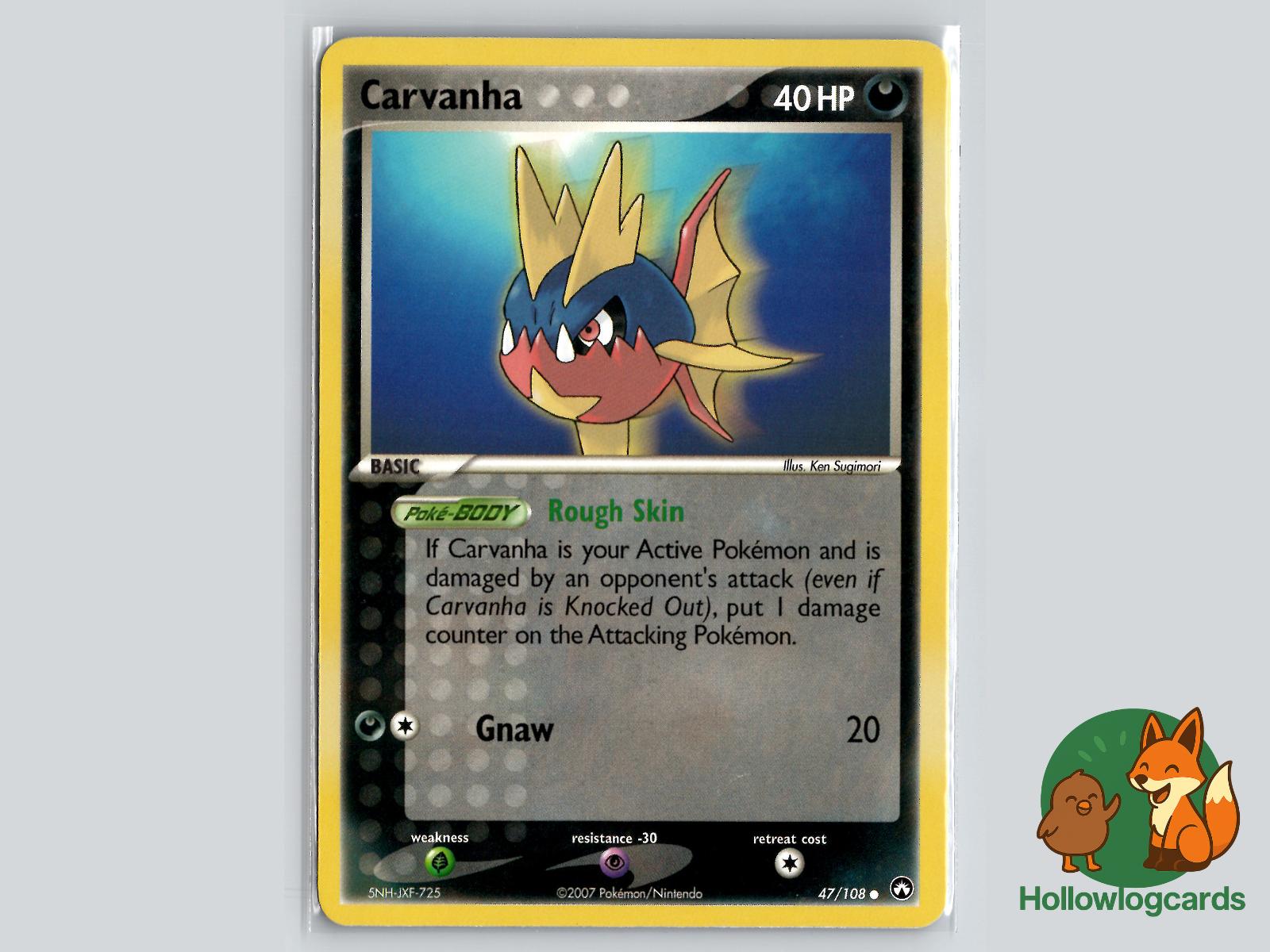 Carvanha (47/108) - Power Keepers Pokémon Card