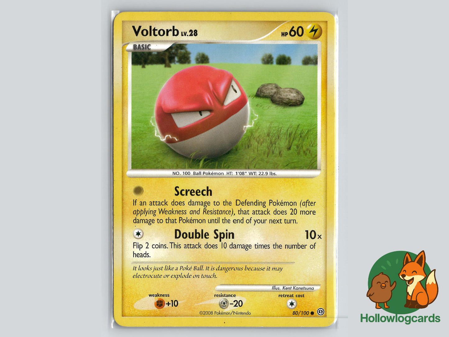 Voltorb (80/100) - Stormfront Pokémon Card