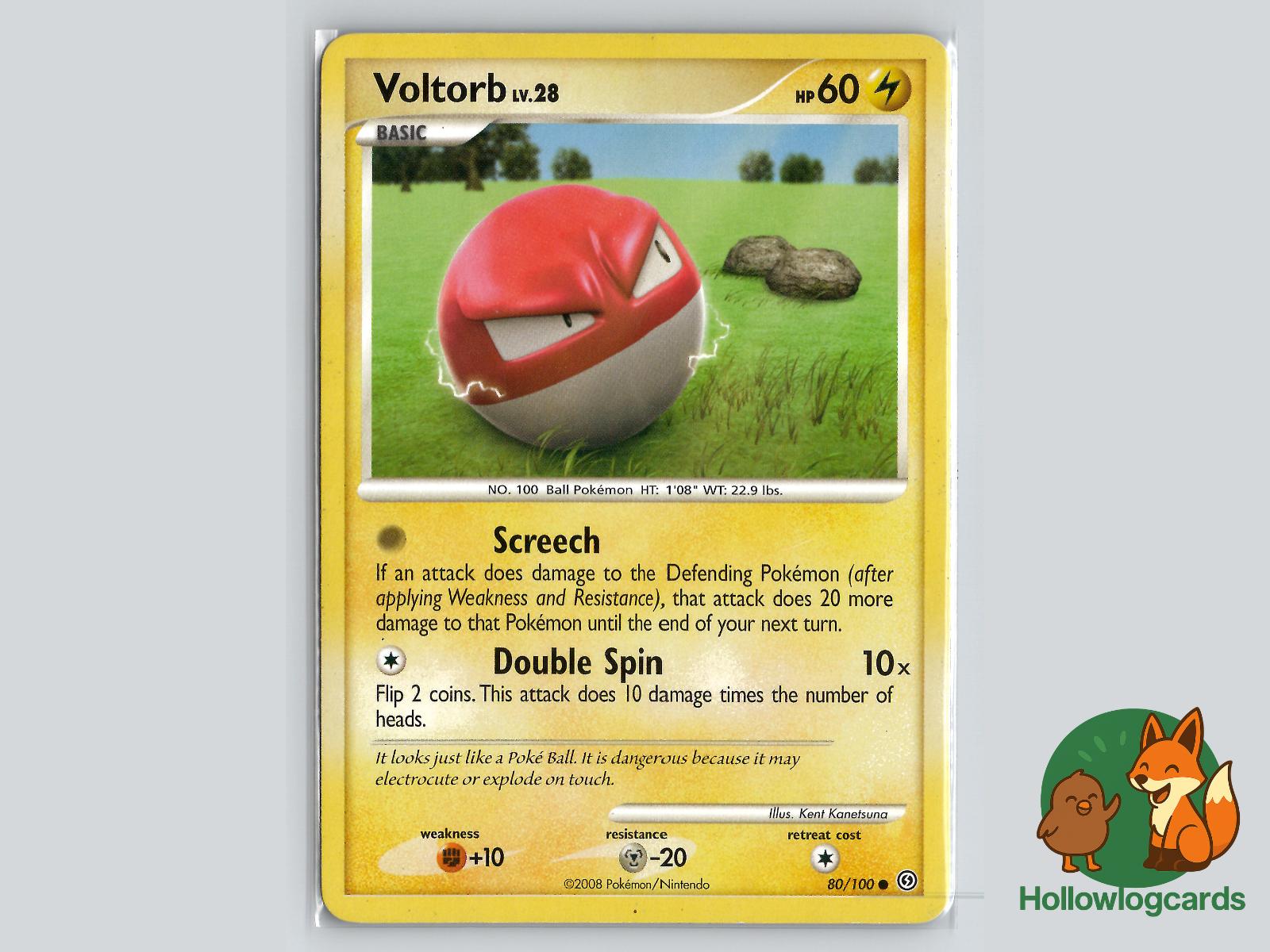 Voltorb (80/100) - Stormfront Pokémon Card