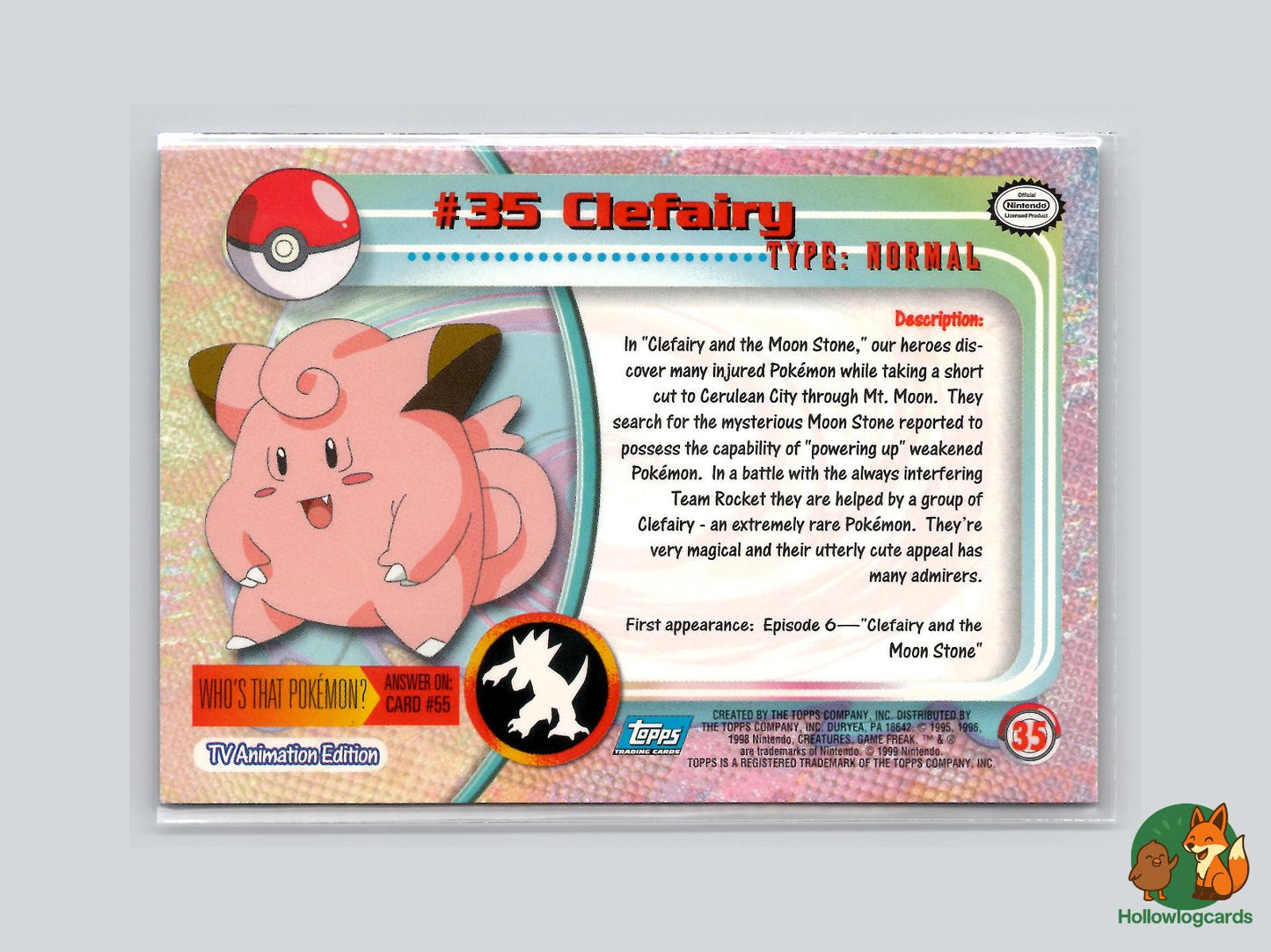 Clefairy (#35) - Topps Trading Cards Series 1