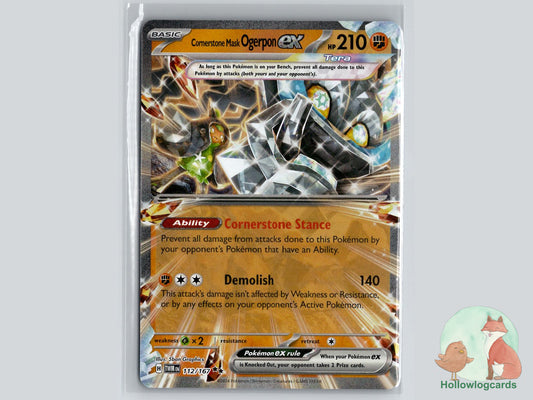 Cornerstone Mask Ogerpon ex (112/167) - Twilight Masquerade Pokémon Card