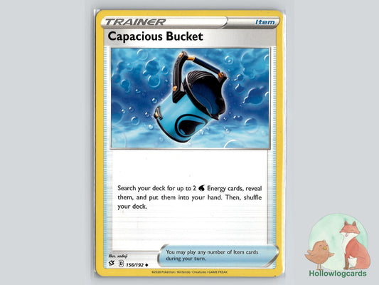 Capacious Bucket (156/192) - Rebel Clash Pokémon Card
