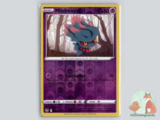 Misdreavus (063/195) - Silver Tempest Pokémon Card