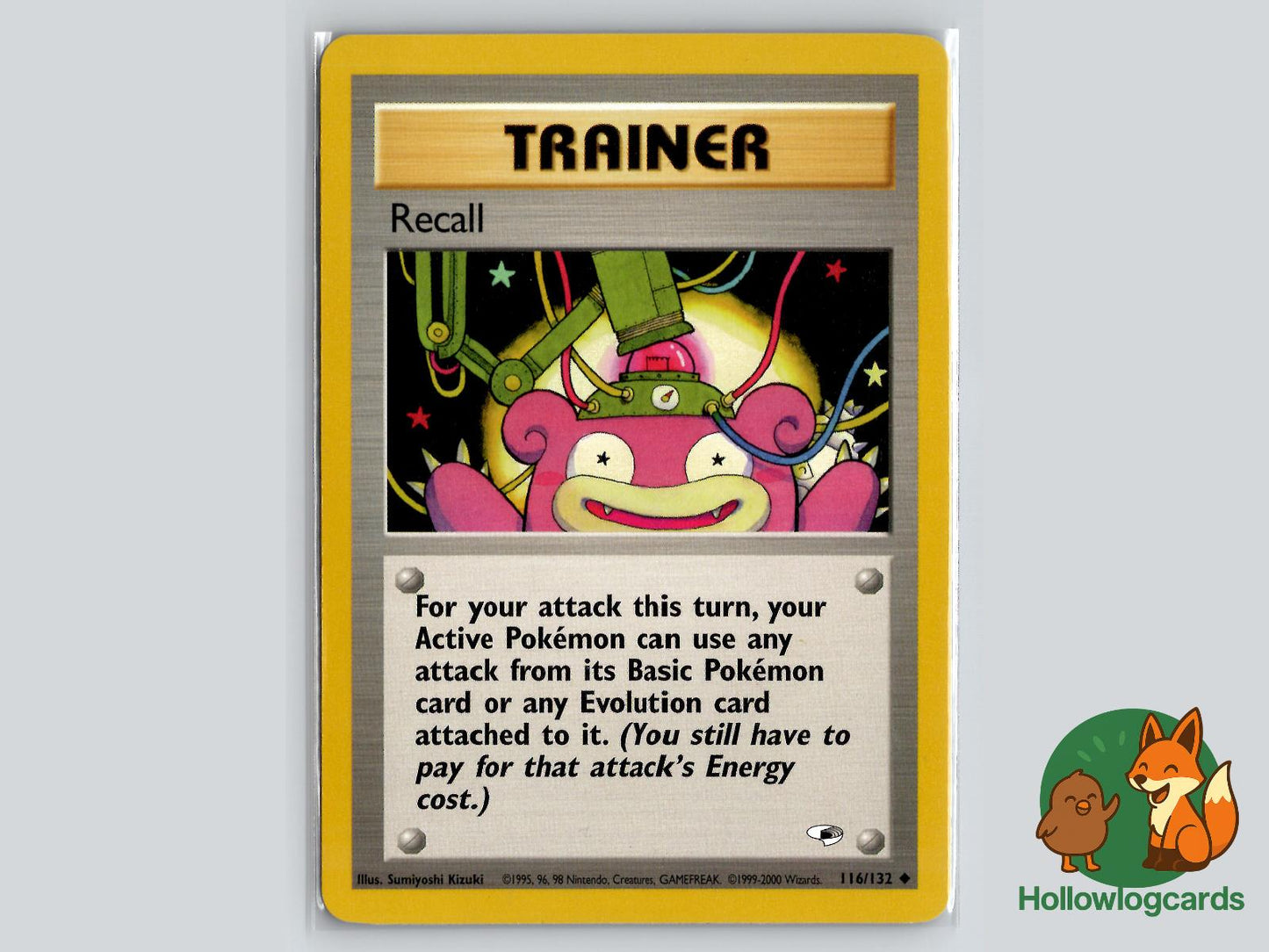 Recall (116/132) - Gym Heroes Pokémon Card