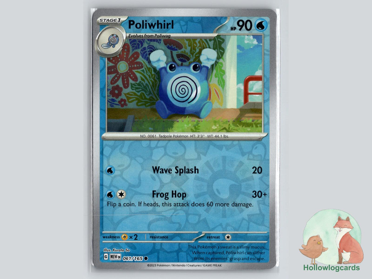 Poliwhirl (061/165) - 151 Pokémon Card