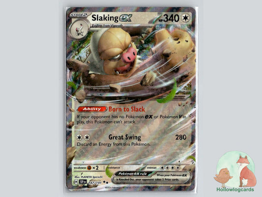 Slaking ex (147/191) - Surging Sparks Pokémon Card