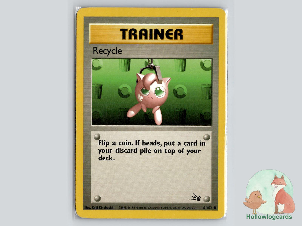 Recycle (61/62) - Fossil Pokémon Card