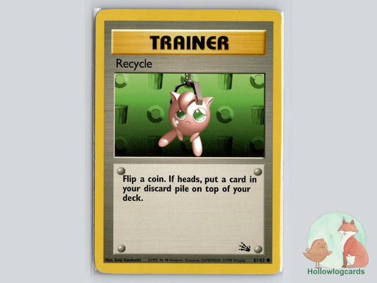 Recycle (61/62) - Fossil Pokémon Card