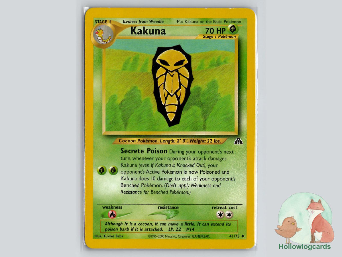 Kakuna (41/75) - Neo Discovery Pokémon Card