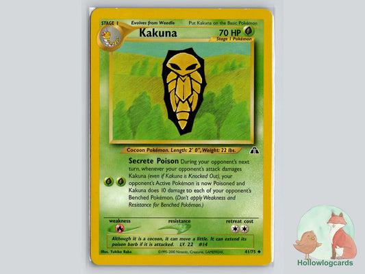 Kakuna (41/75) - Neo Discovery Pokémon Card