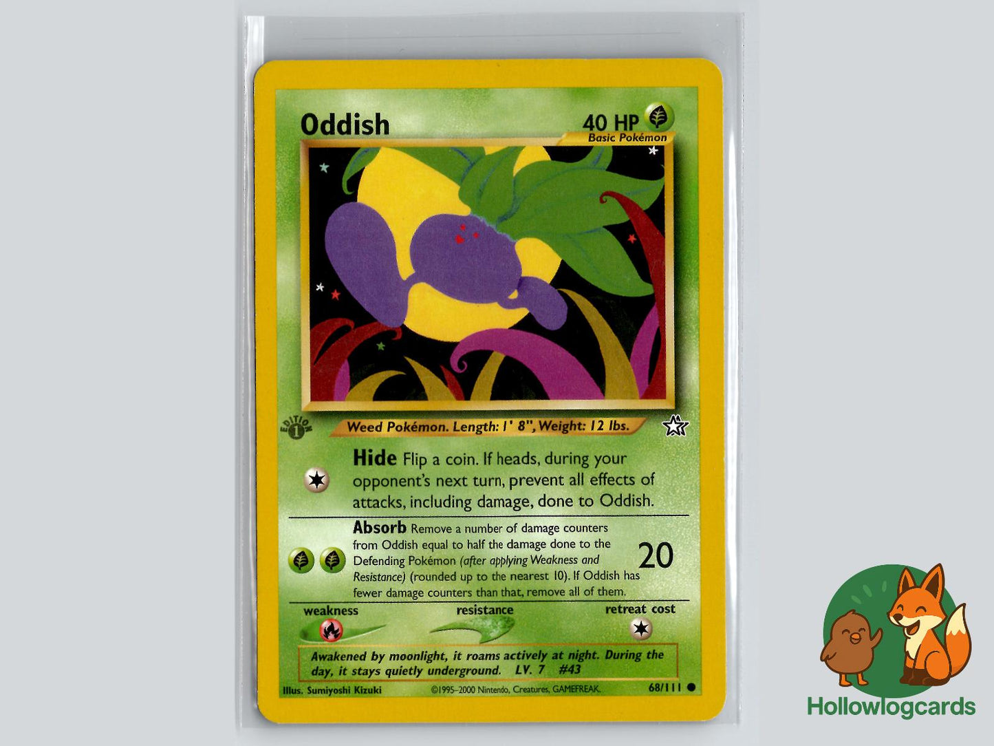 1st Edition Oddish (68/111) - Neo Genesis Pokémon Card