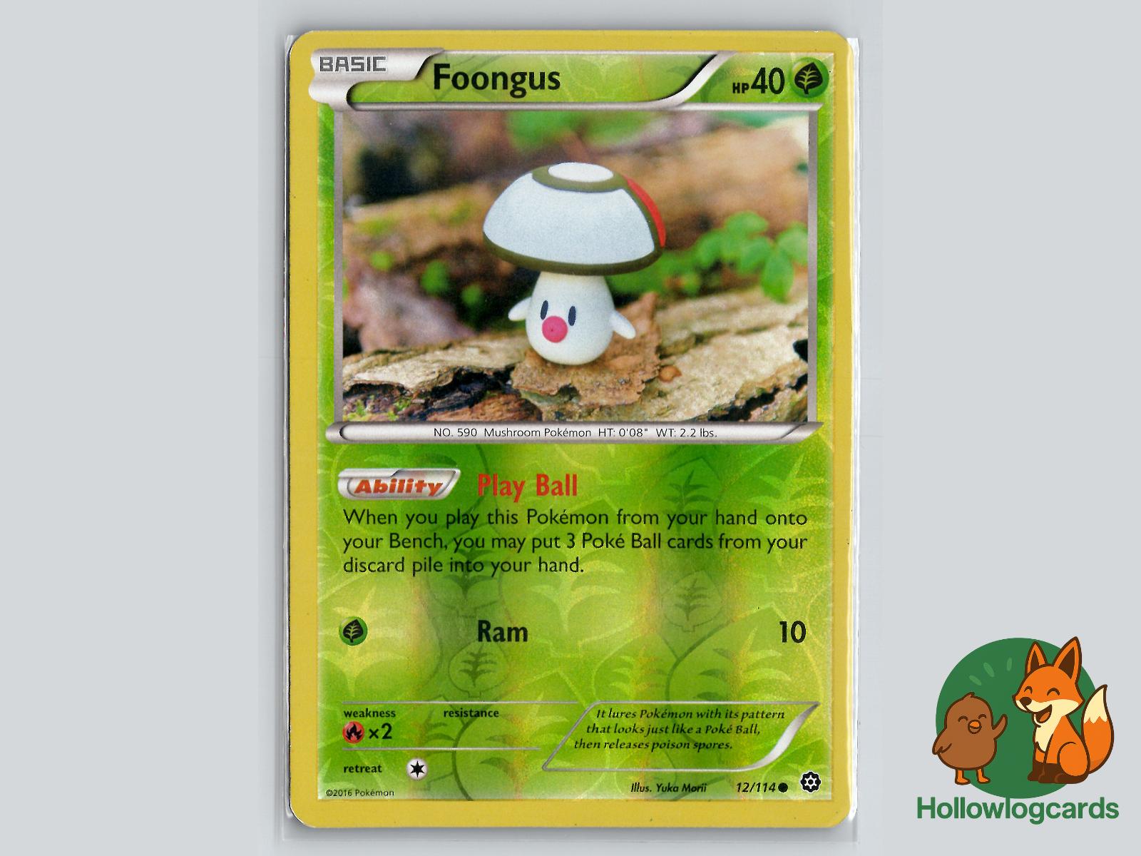Foongus (12/114) - Steam Siege Pokémon Card
