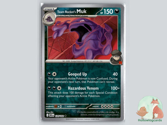 Team Rocket's Muk (124/182) - Destined Rivals Pokémon Card