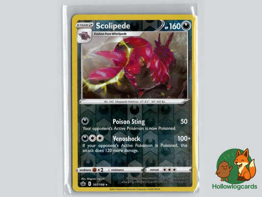 Scolipede (107/198) - Chilling Reign Pokémon Card