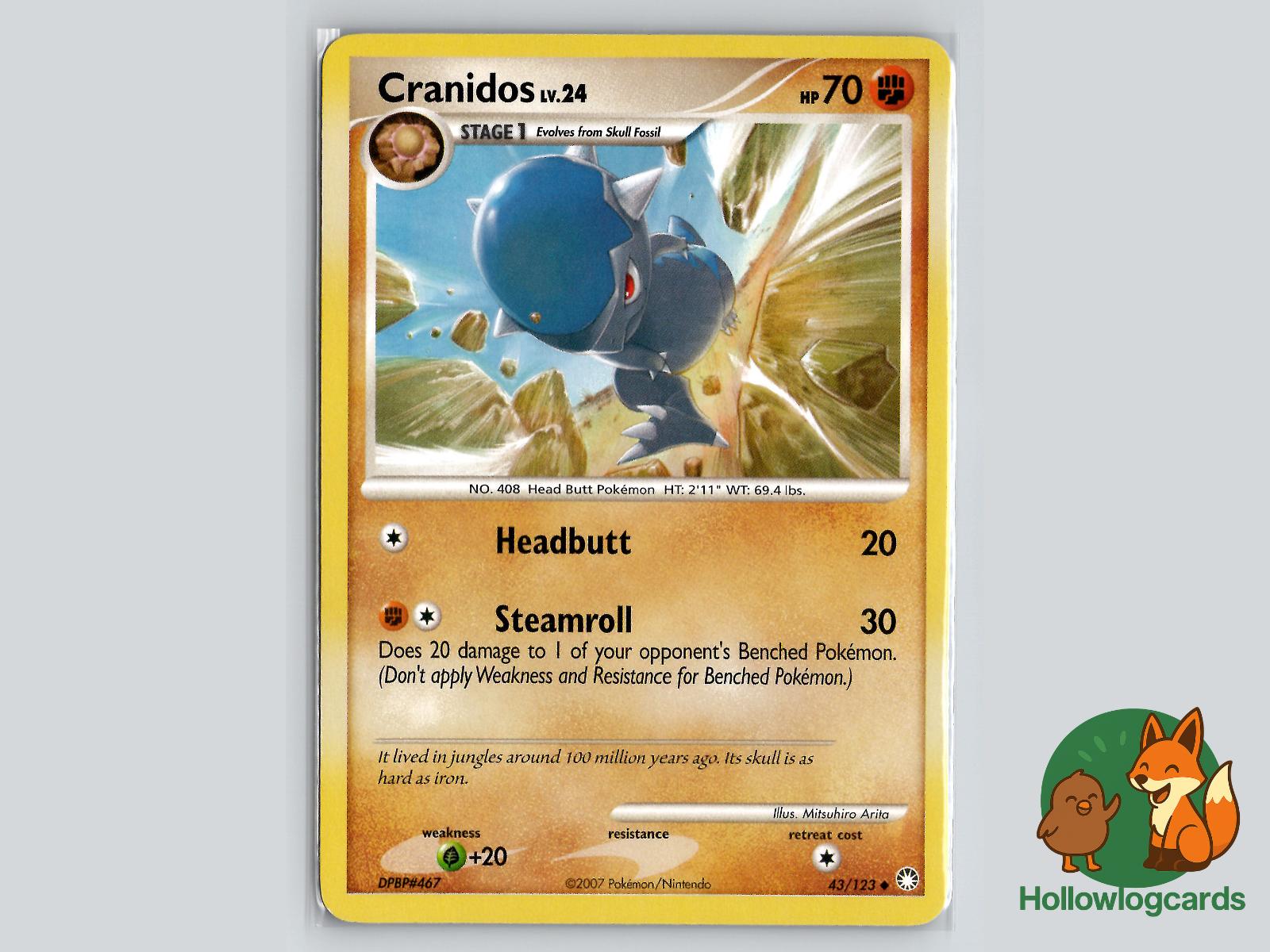 Cranidos (43/123) - Mysterious Treasures Pokémon Card