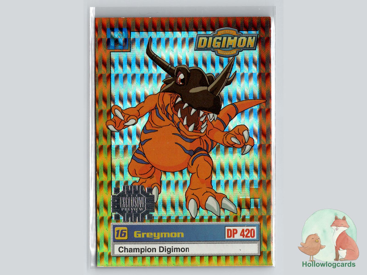 Greymon (19/34) 1999 Upper Deck Digimon card
