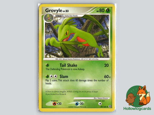 Grovyle (39/100) - Stormfront Pokémon Card