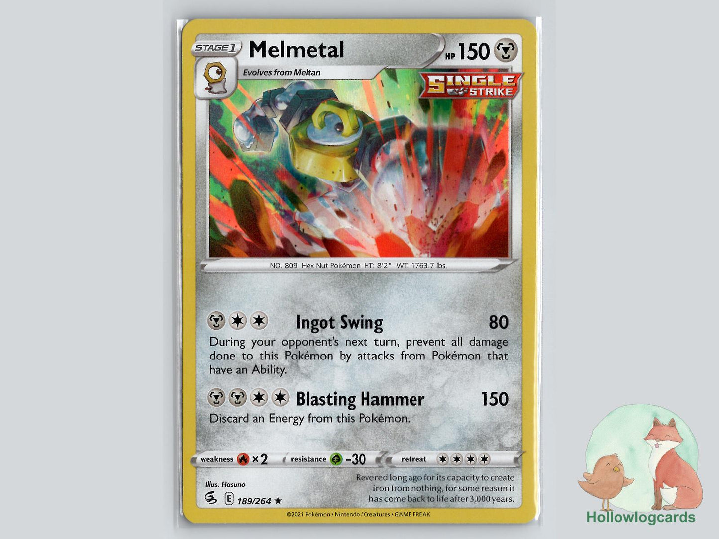Melmetal (189/264) - Fusion Strike Pokémon Card