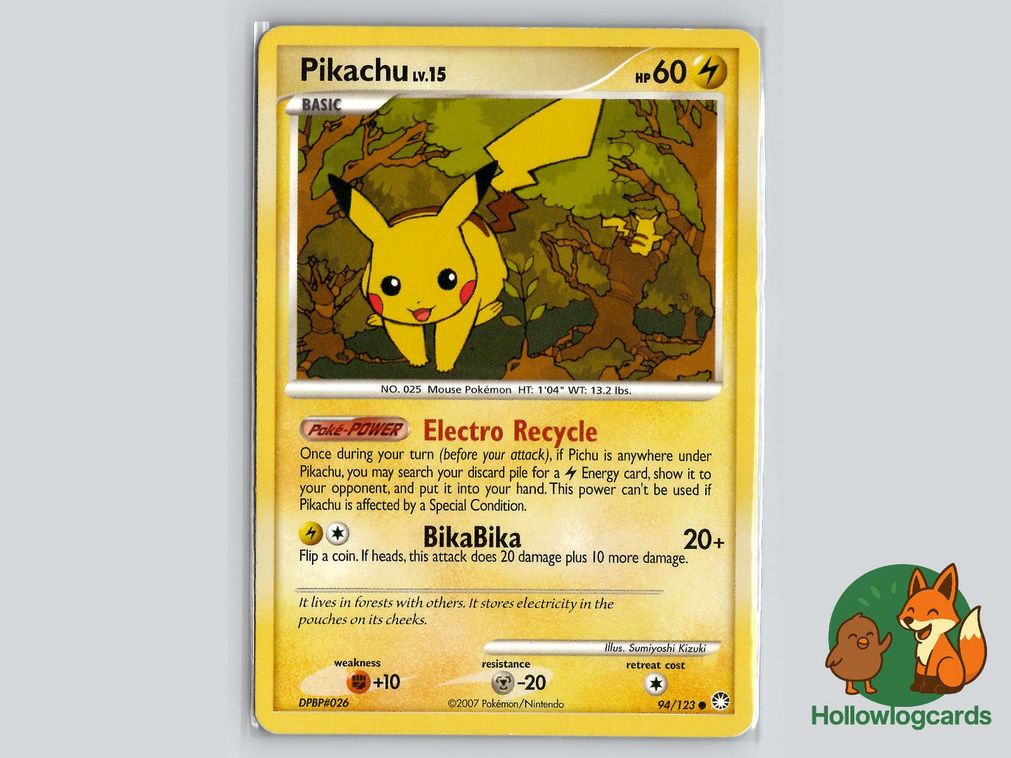 Pikachu (94/123) - Mysterious Treasures Pokémon Card