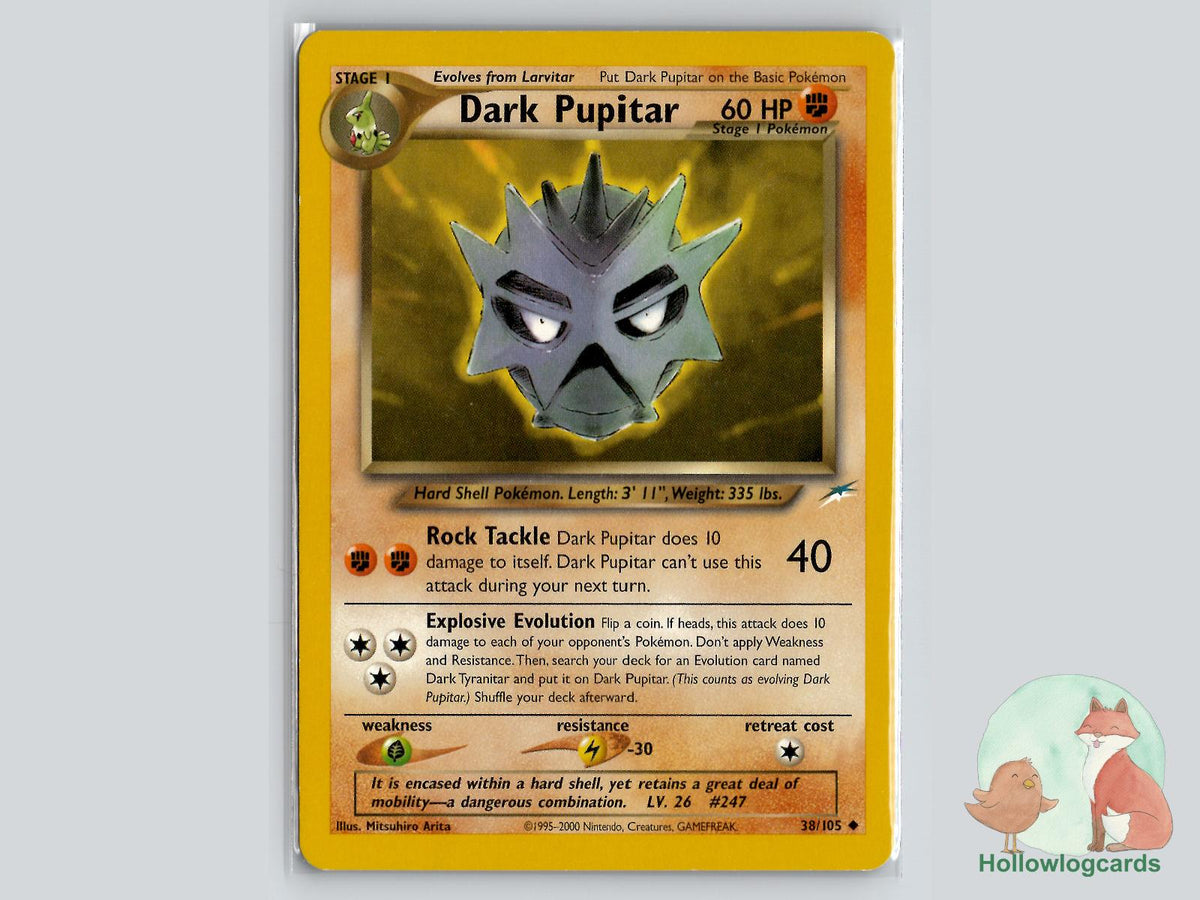 Dark Pupitar (38/105) - Neo Destiny Pokémon Card