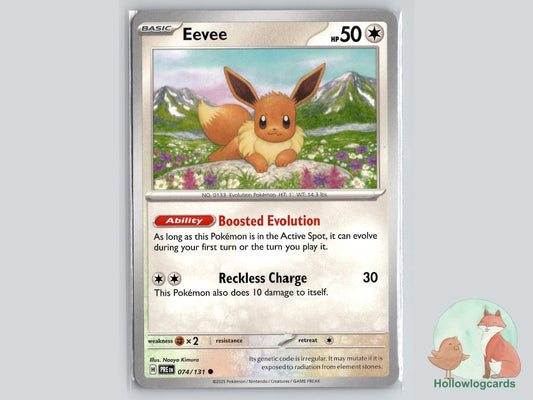 Eevee (074/131) - Prismatic Evolutions Pokémon Card