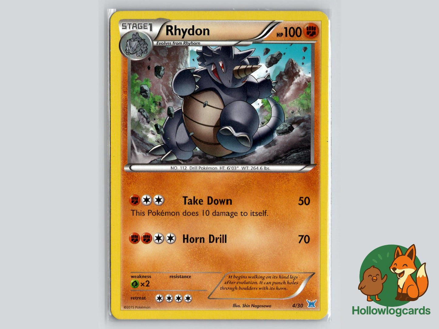 Rhydon (4/30) - XY Pokémon Card