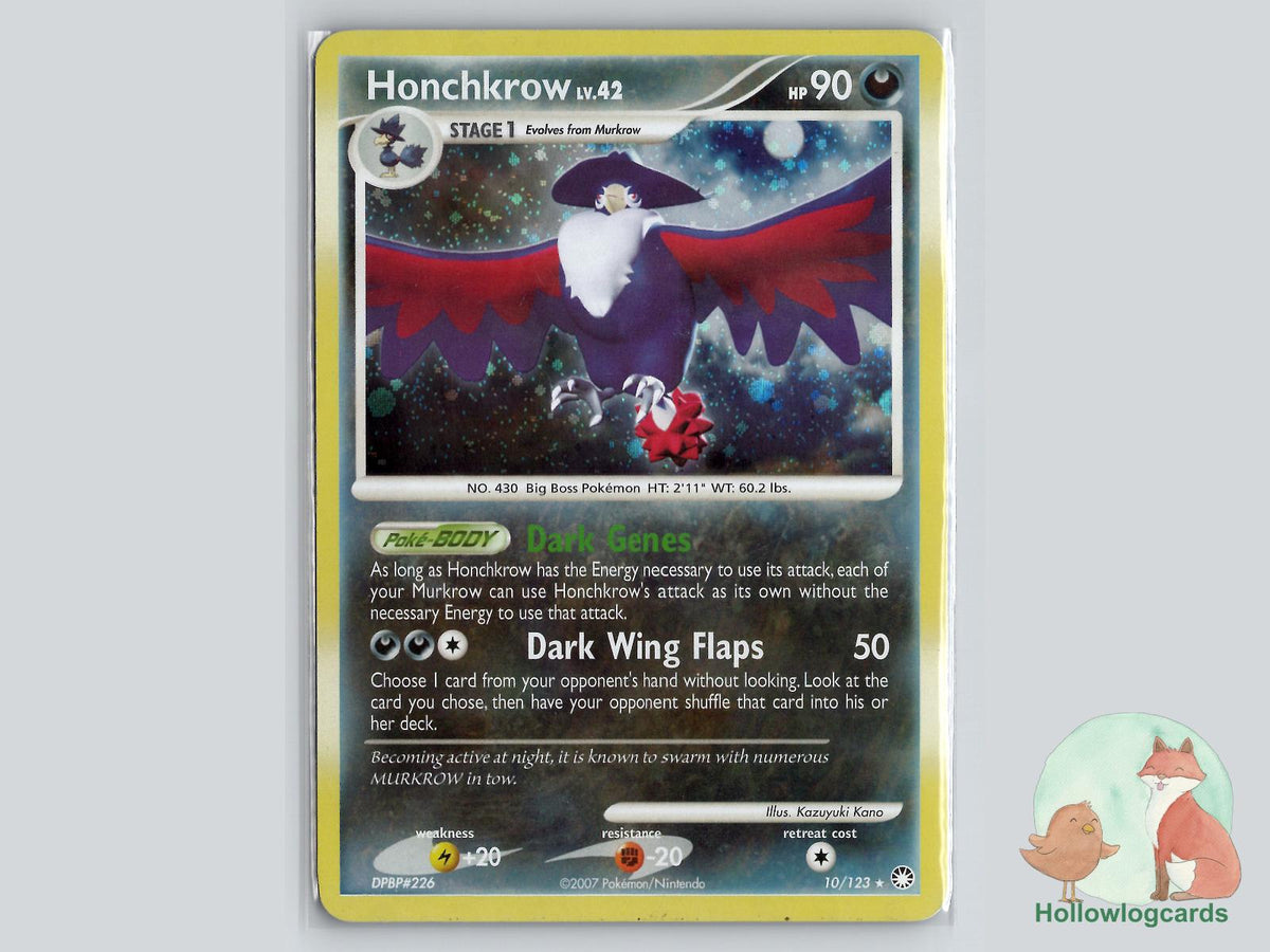 Honchkrow (10/123) - Mysterious Treasures Pokémon Card