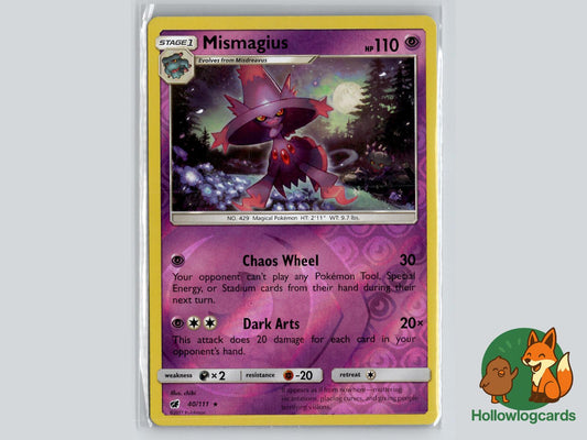 Mismagius (40/111) - Crimson Invasion Pokémon Card