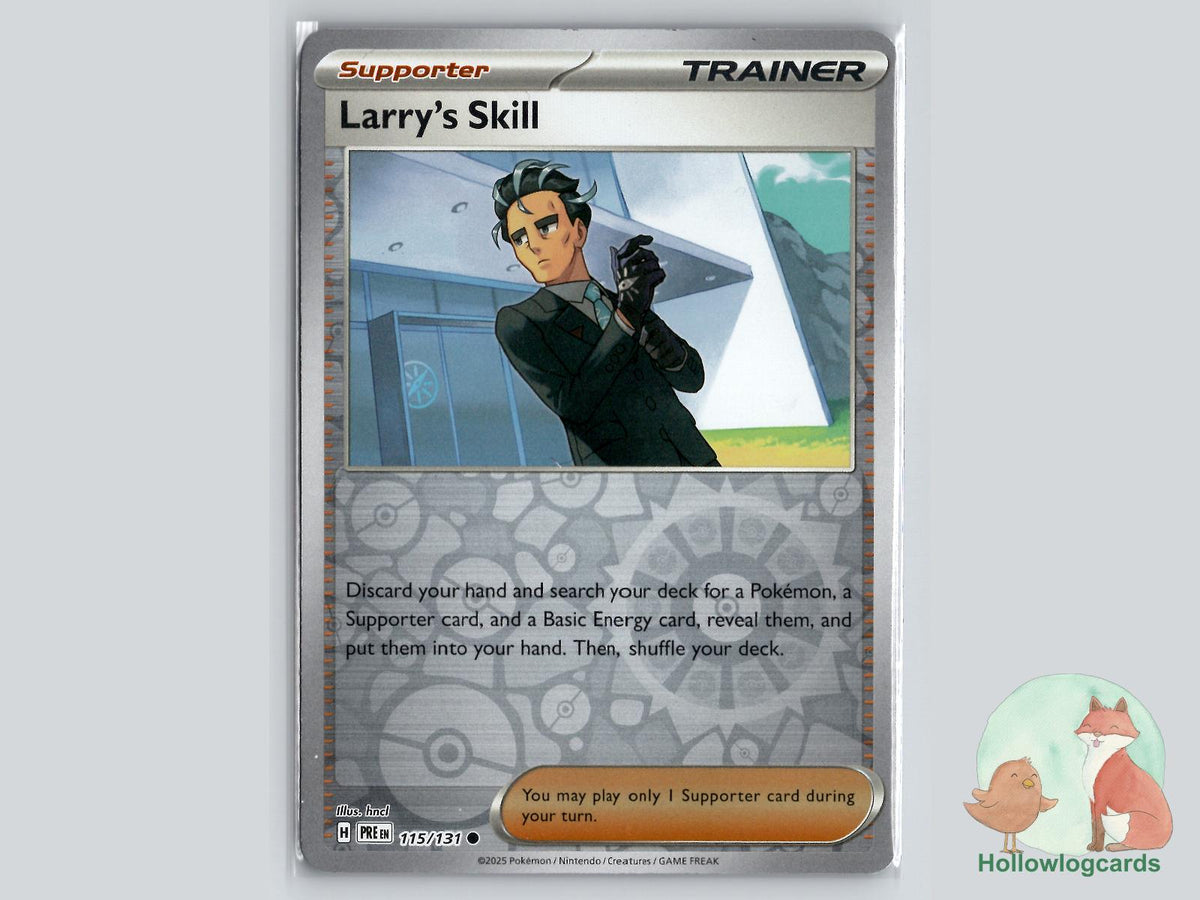 Larry's Skill (115/131) - Prismatic Evolutions Pokémon Card
