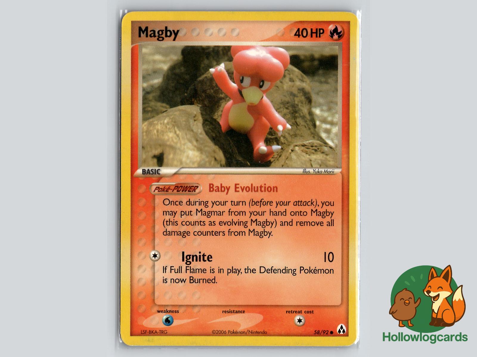 Magby (58/92) - Legend Maker Pokémon Card