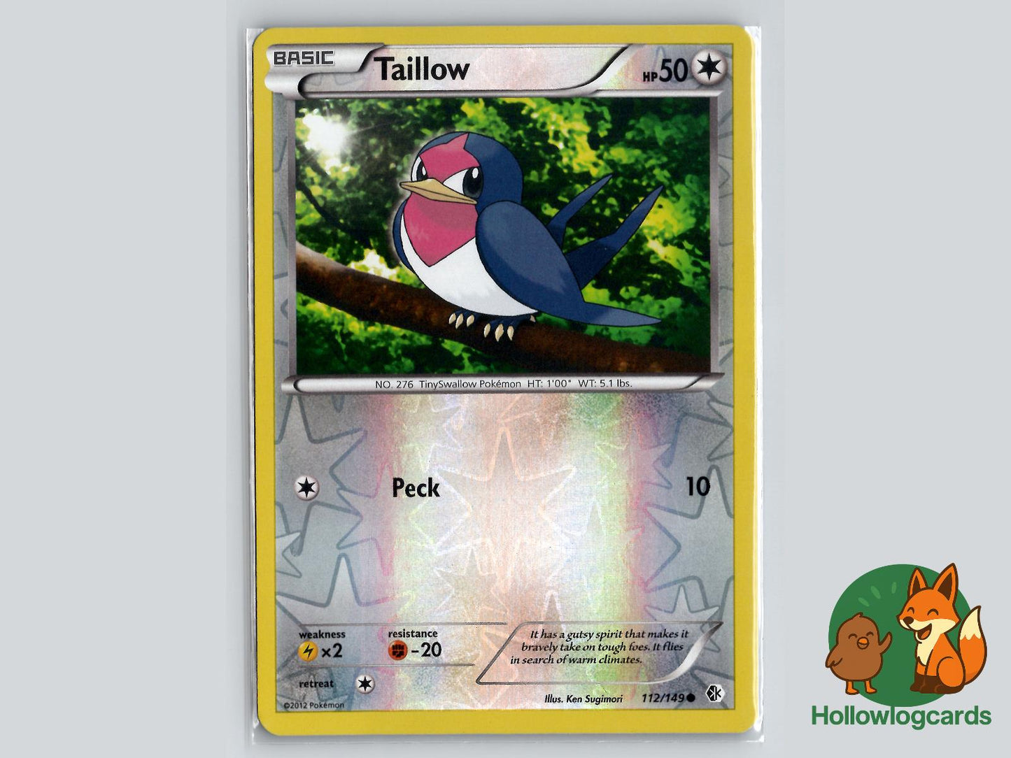 Taillow (112/149) - Boundaries Crossed Pokémon Card