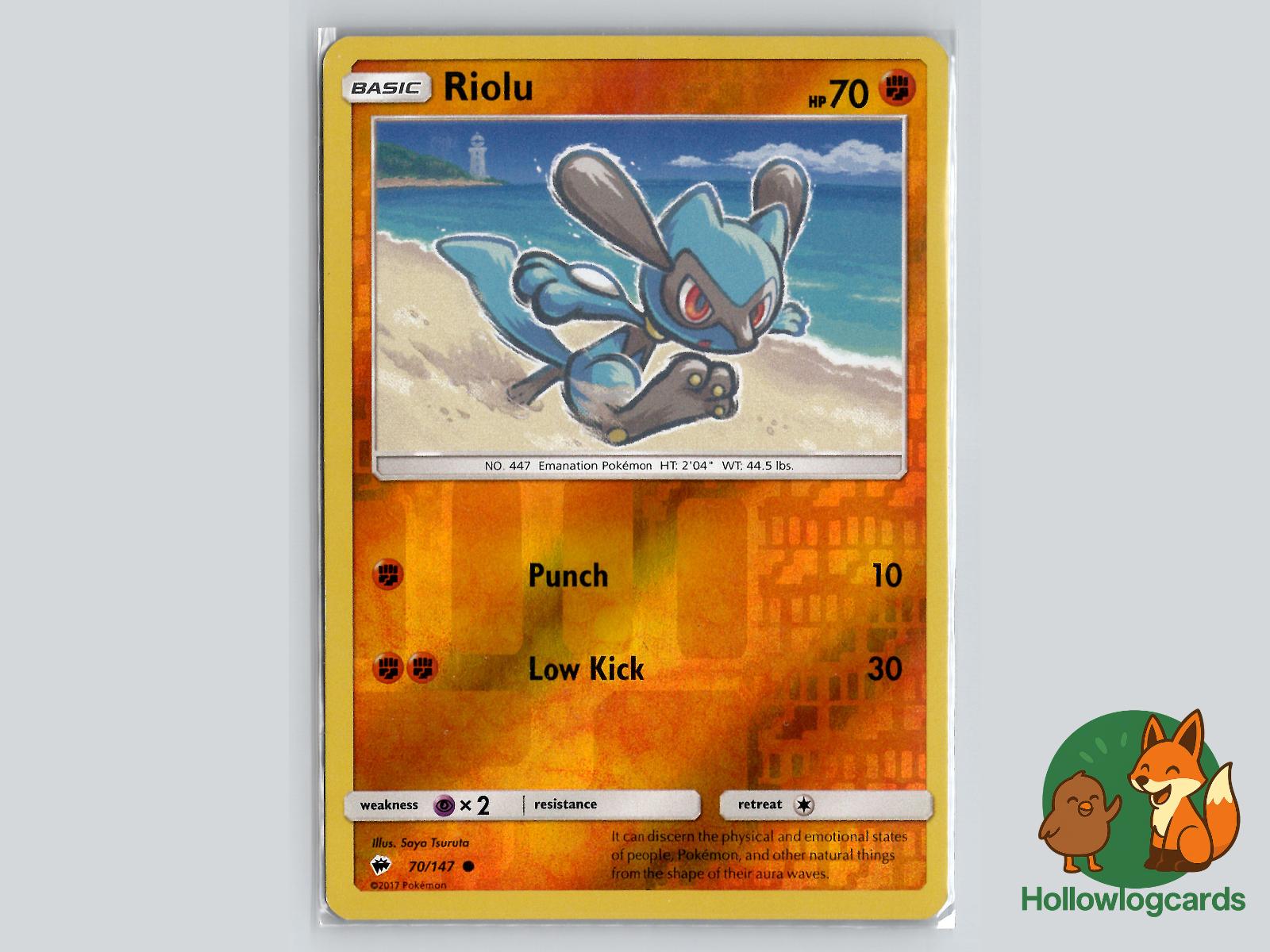 Riolu (70/147) - Burning Shadows Pokémon Card