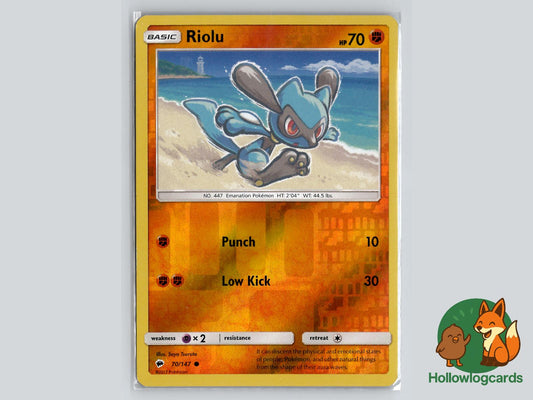 Riolu (70/147) - Burning Shadows Pokémon Card