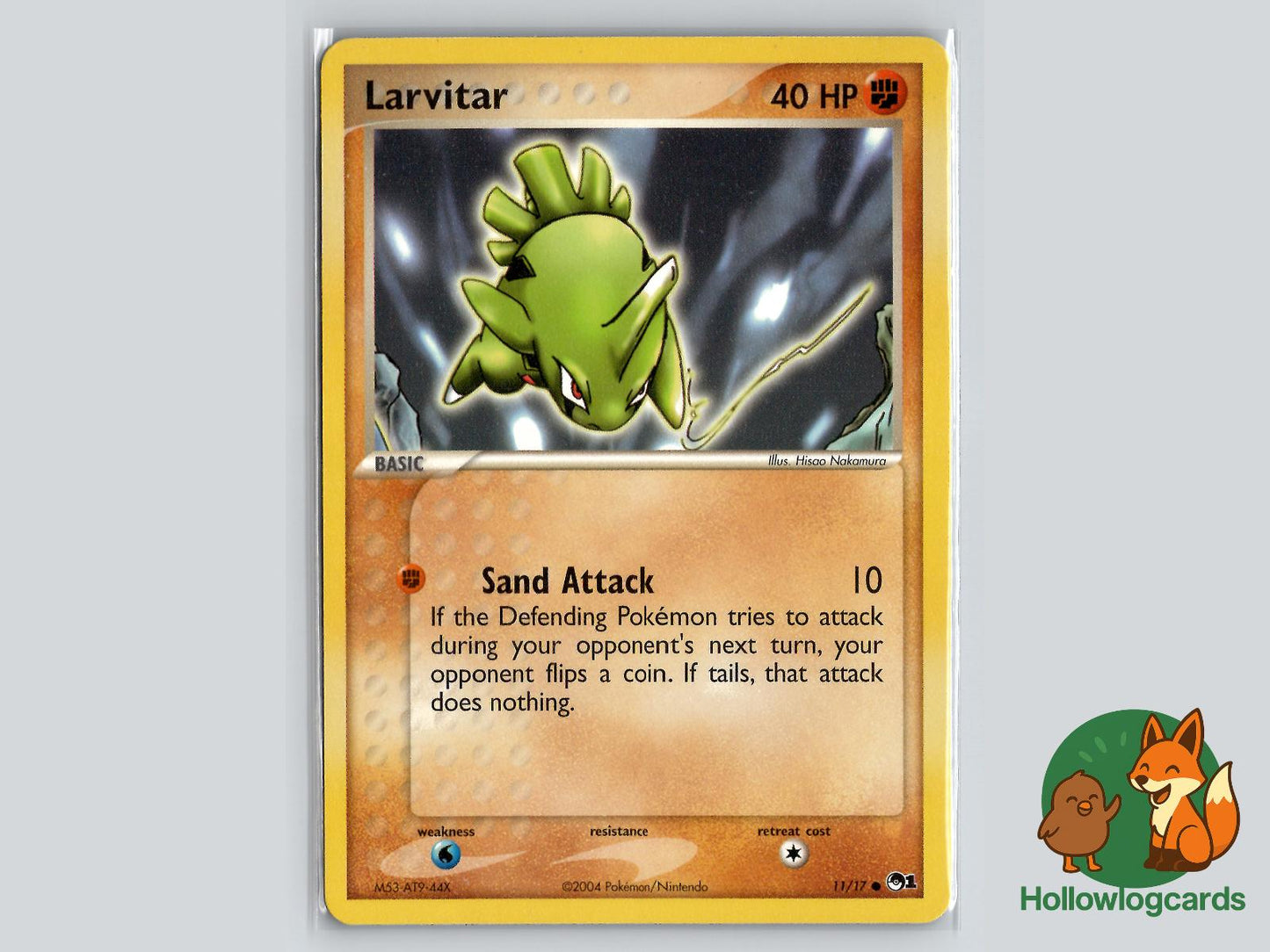 Larvitar (11/17) - POP Series 1 Pokémon Card