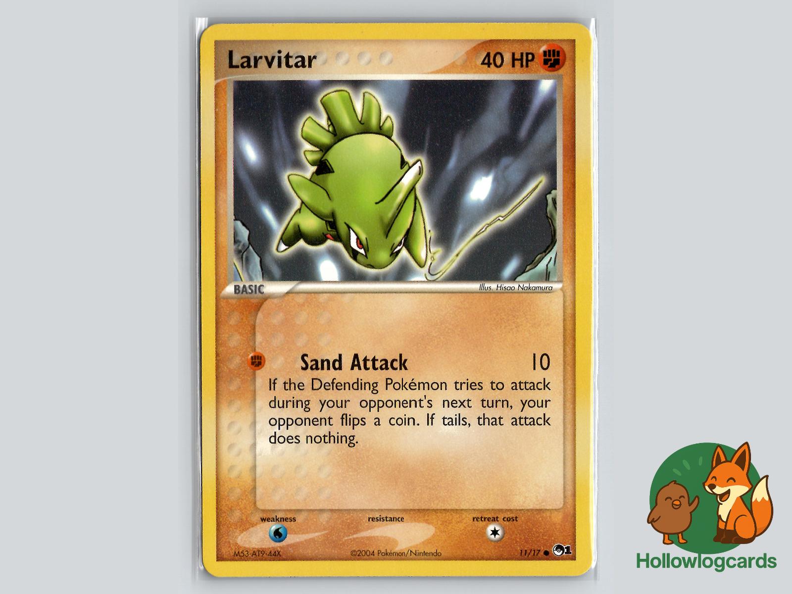Larvitar (11/17) - POP Series 1 Pokémon Card