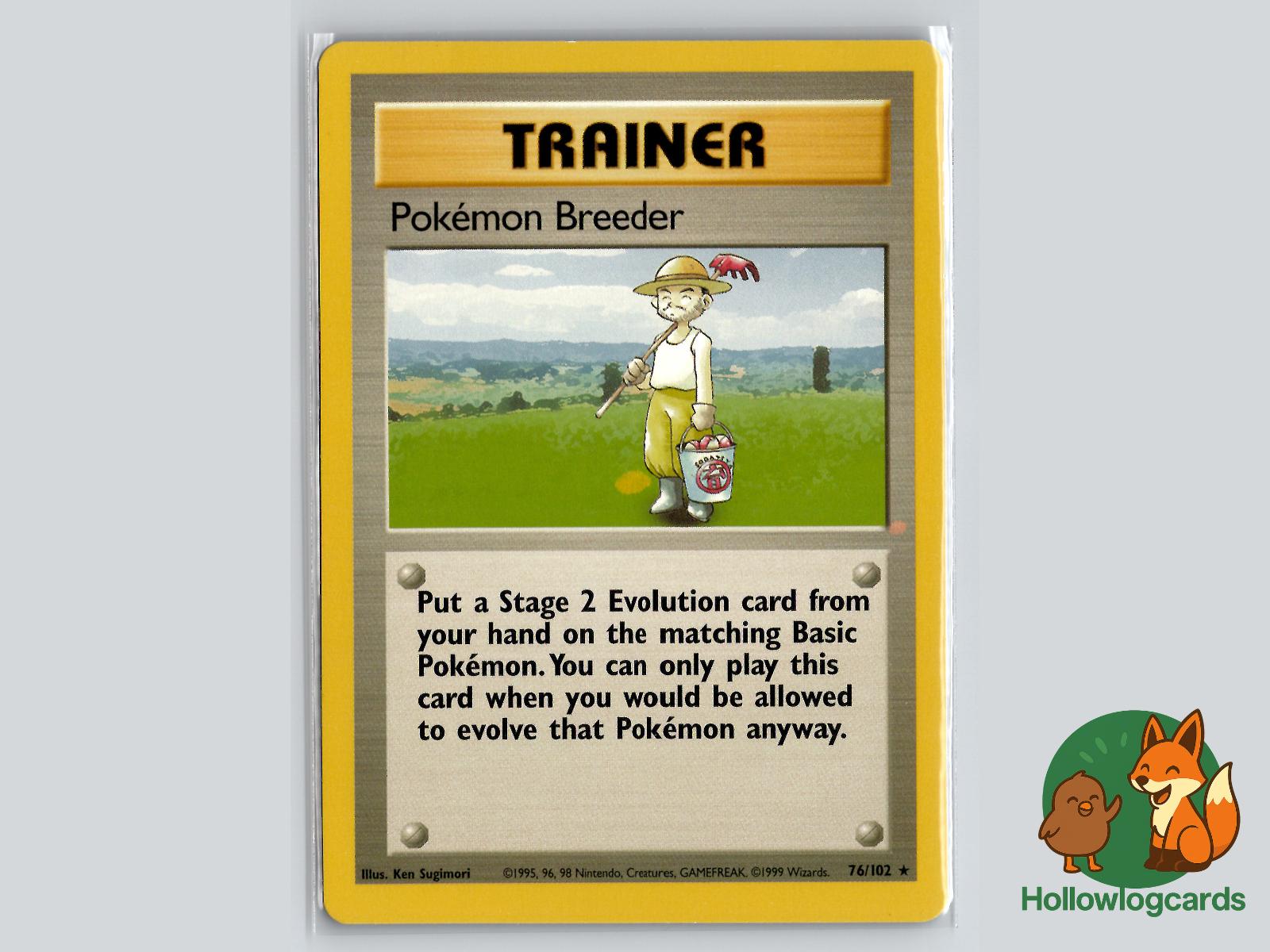 Pokemon Breeder (76/102) - Base Pokémon Card