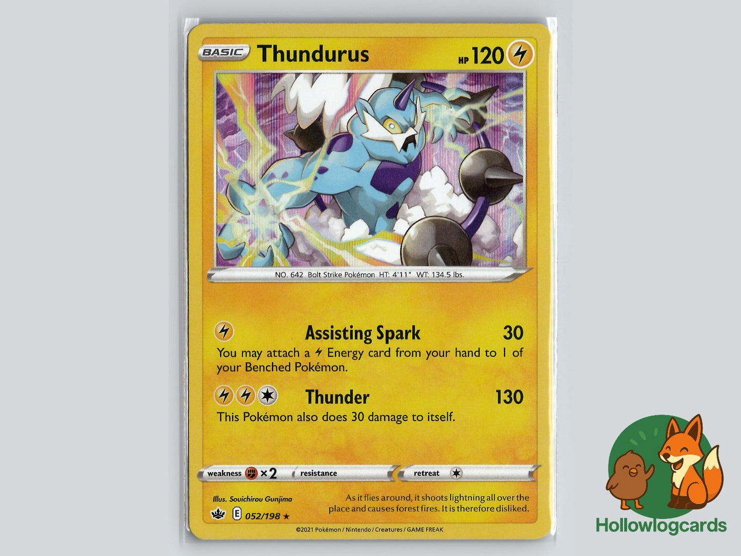 Thundurus (052/198) - Chilling Reign Pokémon Card
