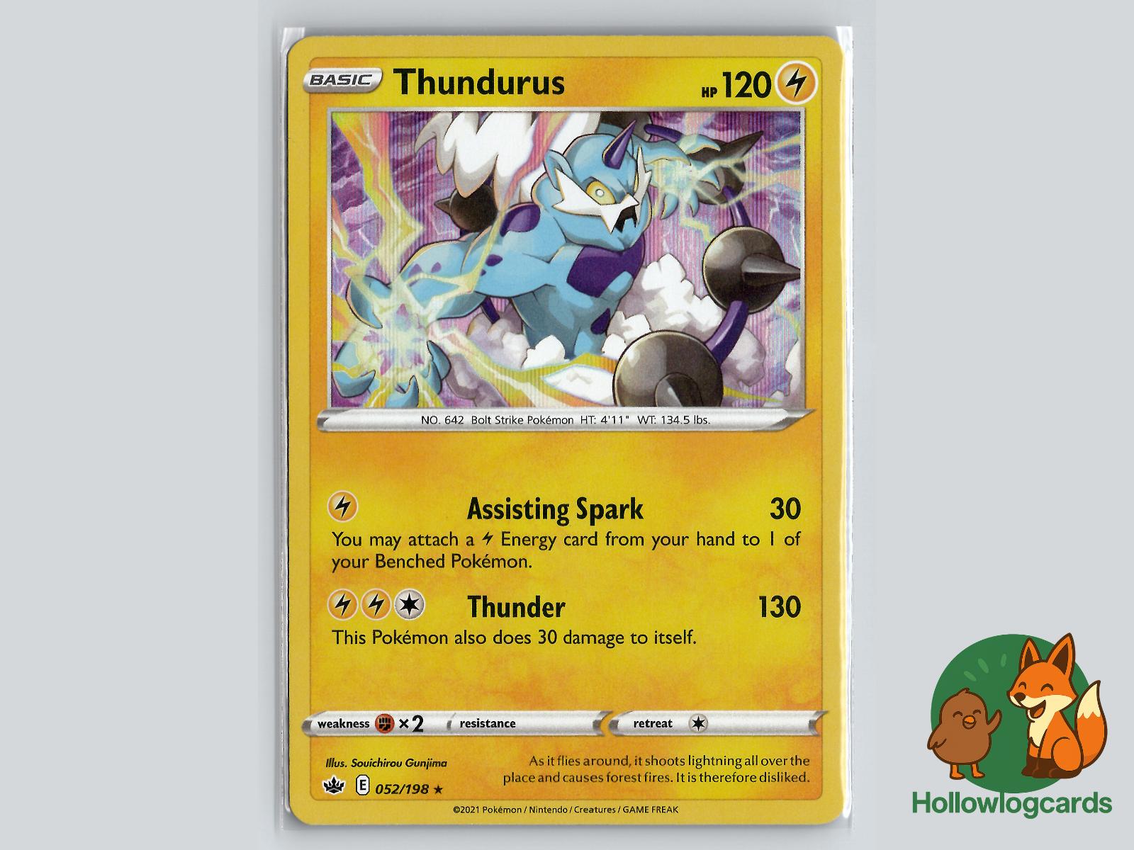 Thundurus (052/198) - Chilling Reign Pokémon Card