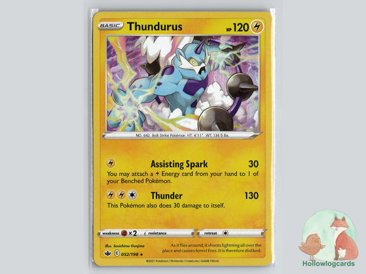 Thundurus (052/198) - Chilling Reign Pokémon Card